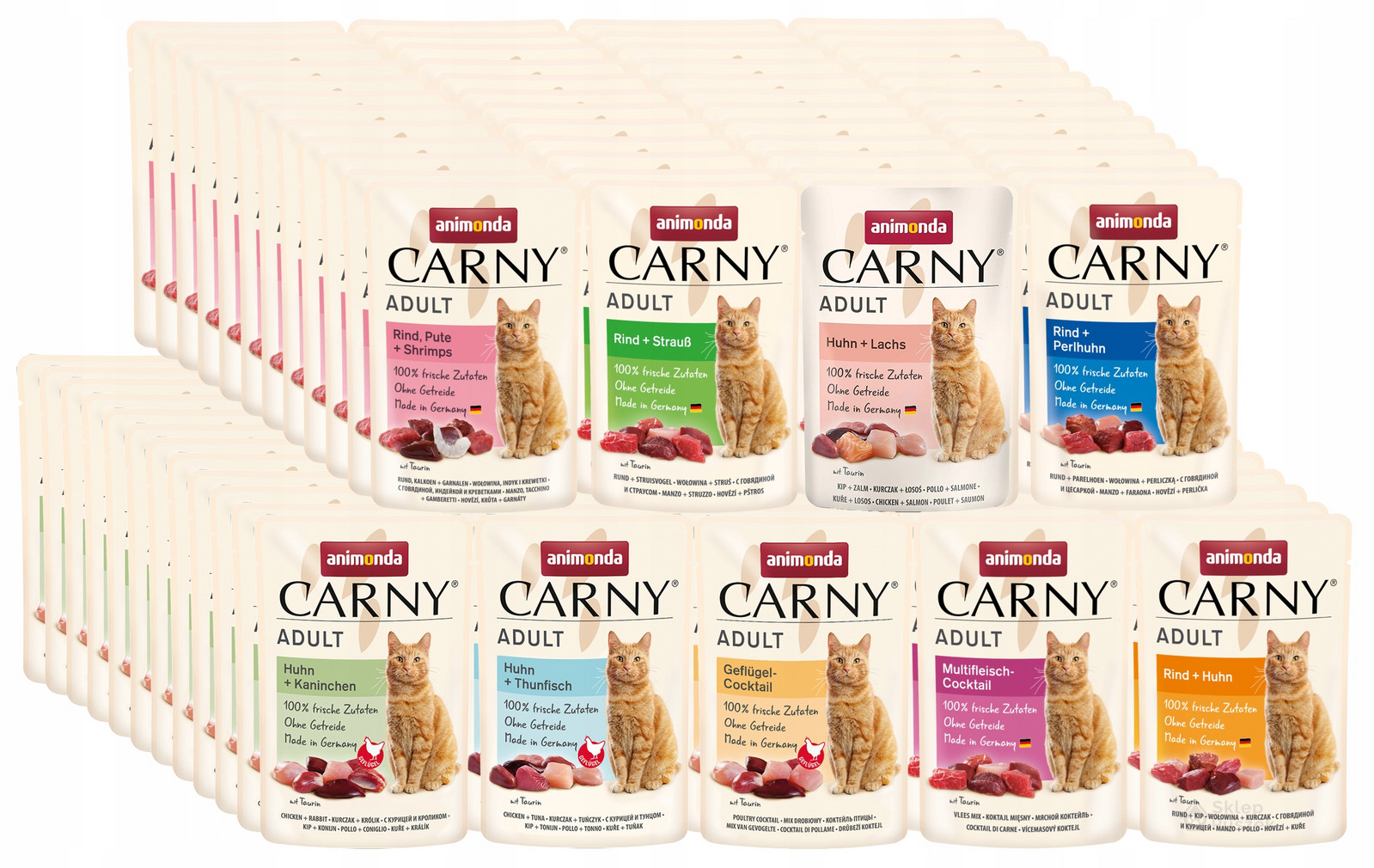 Animonda Kočka Carny Adult mix chutí Sada sáčků 96x85g