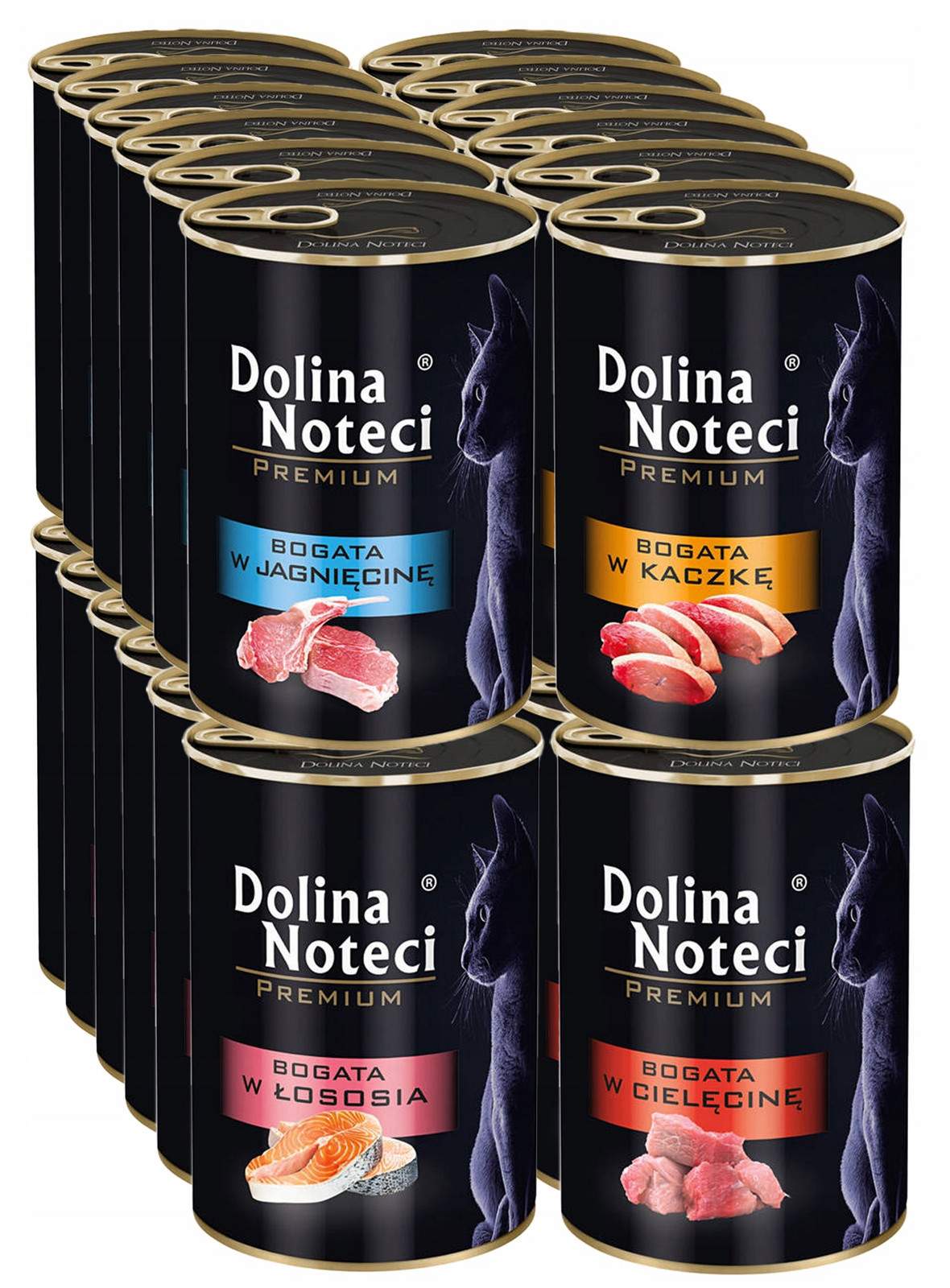 Dolina Noteci Premium Krmivo pro kočky konzerva MIX základních příchutí 24x400g