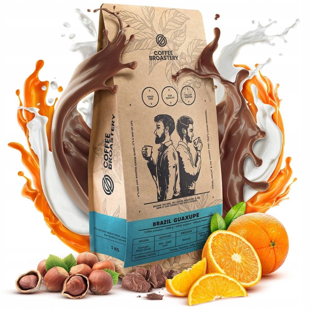 Káva zrnková Coffee Broastery Brazílie Guaxupe 1 kg Arabica