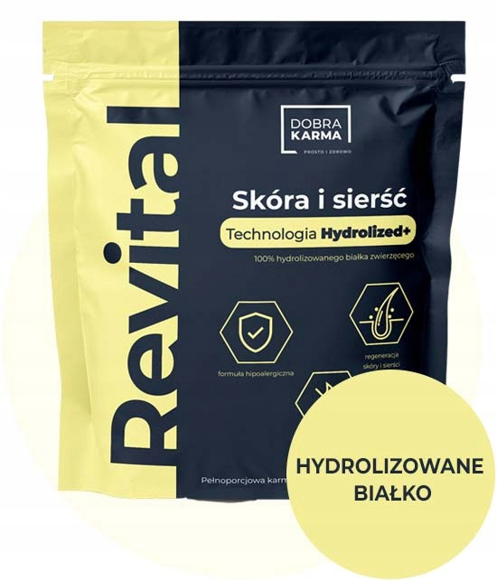 Dobra Karma pro suchou pokožku Hydrolyzovaná srst losos hypoalergenní 1,5 kg