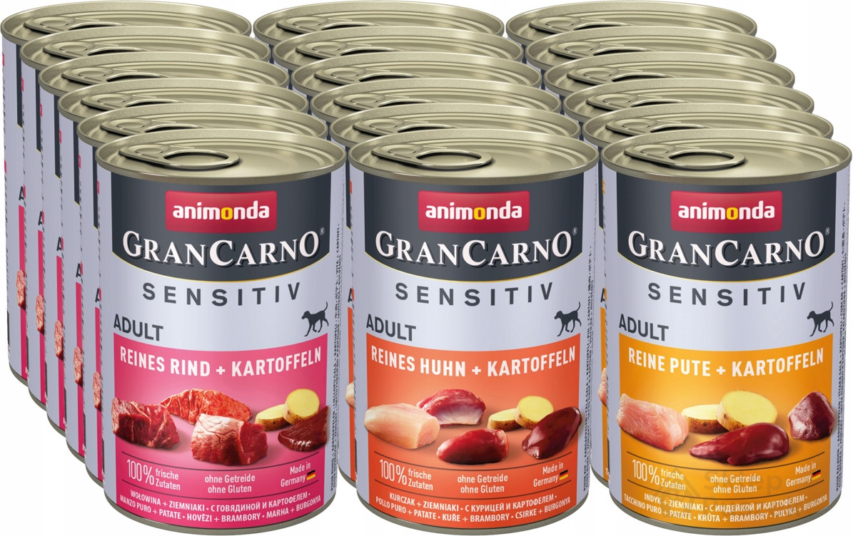 Animonda Sensitiv MIX s bramborami Set 18x400g
