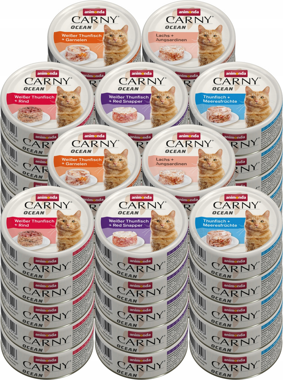 Animonda Kočka Carny Ocean Set plechovek 60x80g mix chutí