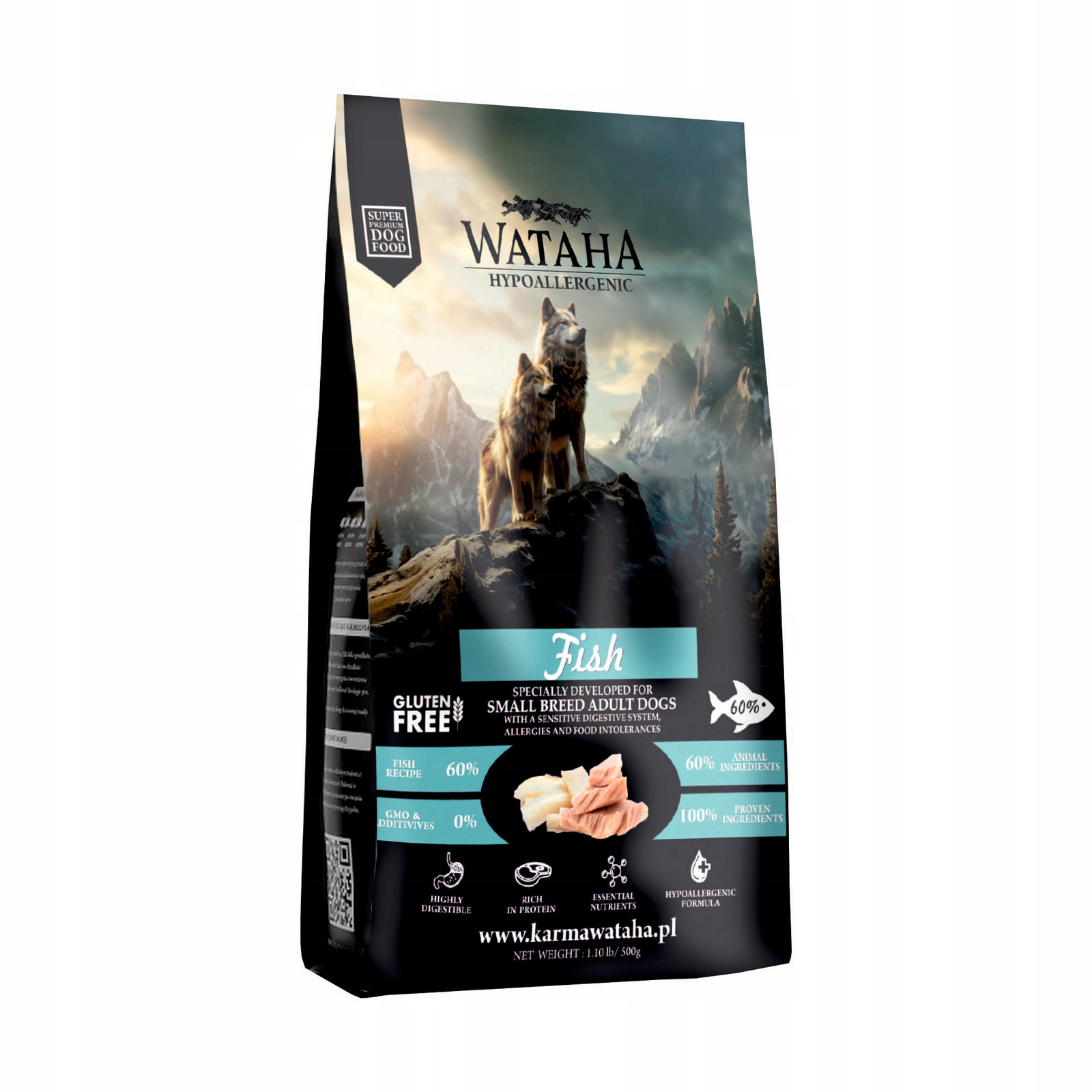 Wataha krmivo Ryba 60% pro malá plemena 2 kg