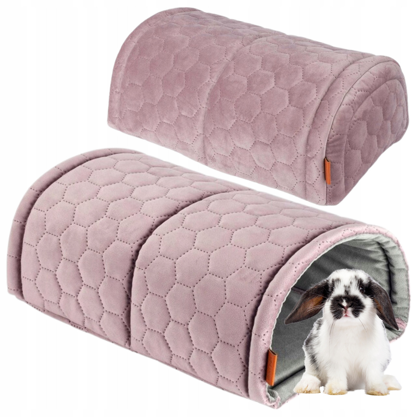 Tunel Budka Domeček pro králíka prasátka Hlodavec Růžový 28x40x20 uKory