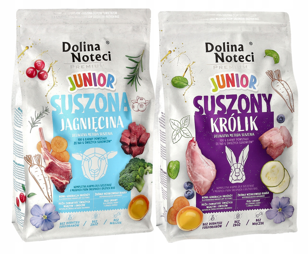 Dolina Noteci Krmivo pro psy Premium Junior mix chutí 2x4 kg