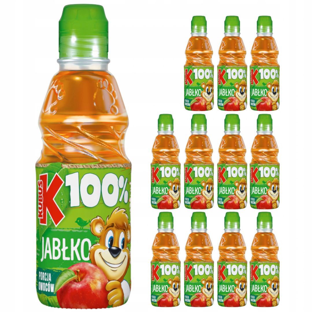 Kubuś 100% jablkový džus 300 ml x 12 kusů