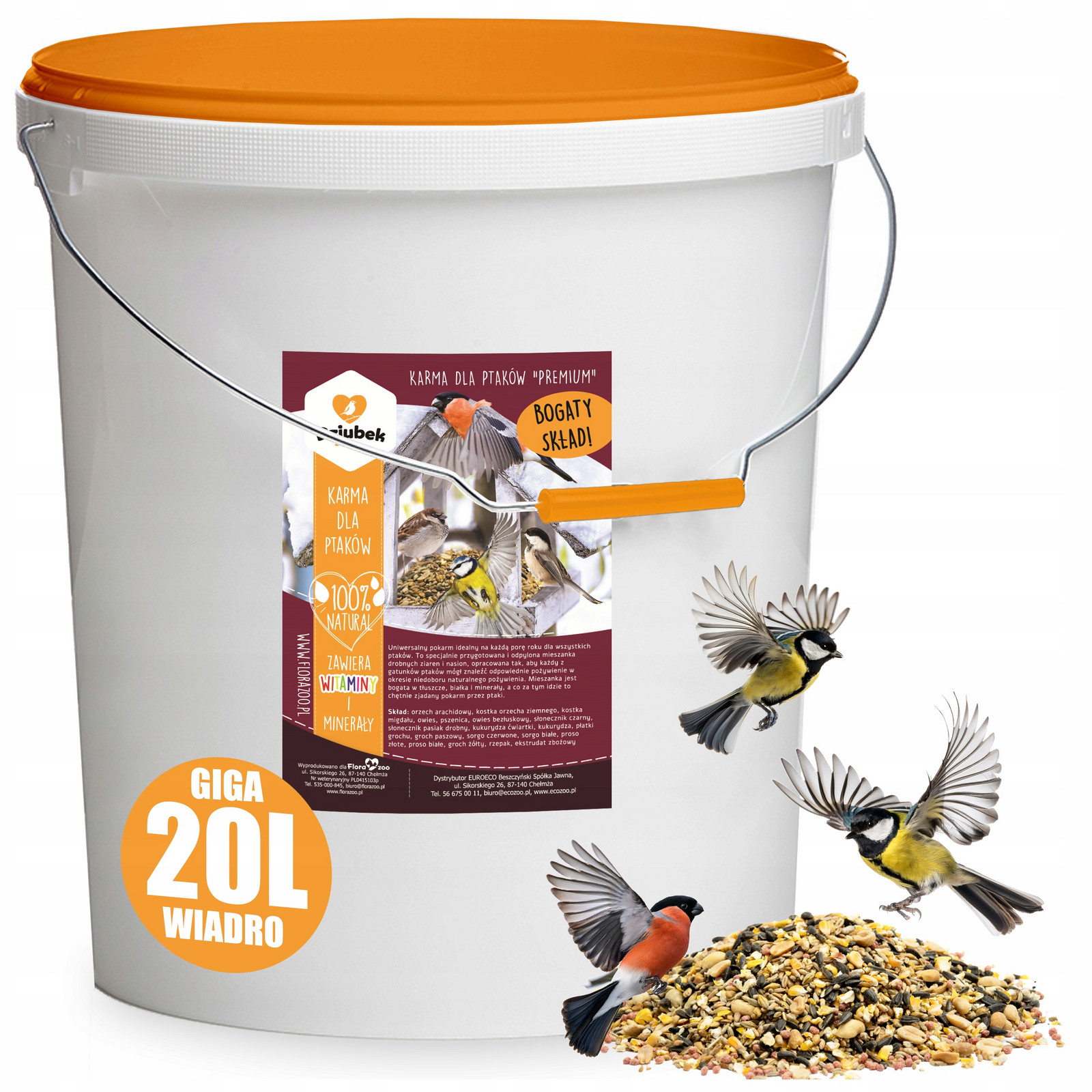 Drobné Krmivo Pro Volně Žijící Ptáky Krmivo Slunečnice Ořech Do Krmítka