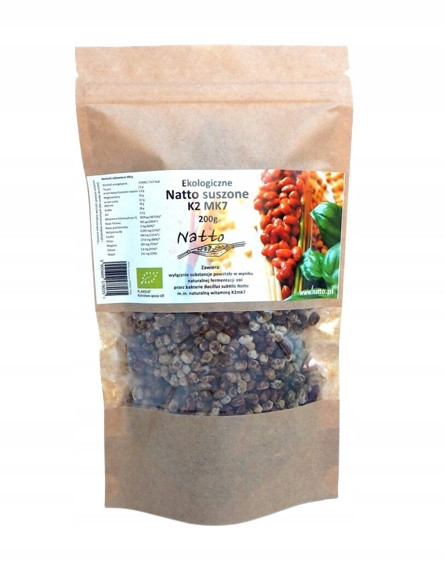Natto sušené K2 MK7 – 70 porcí, 200g Organické