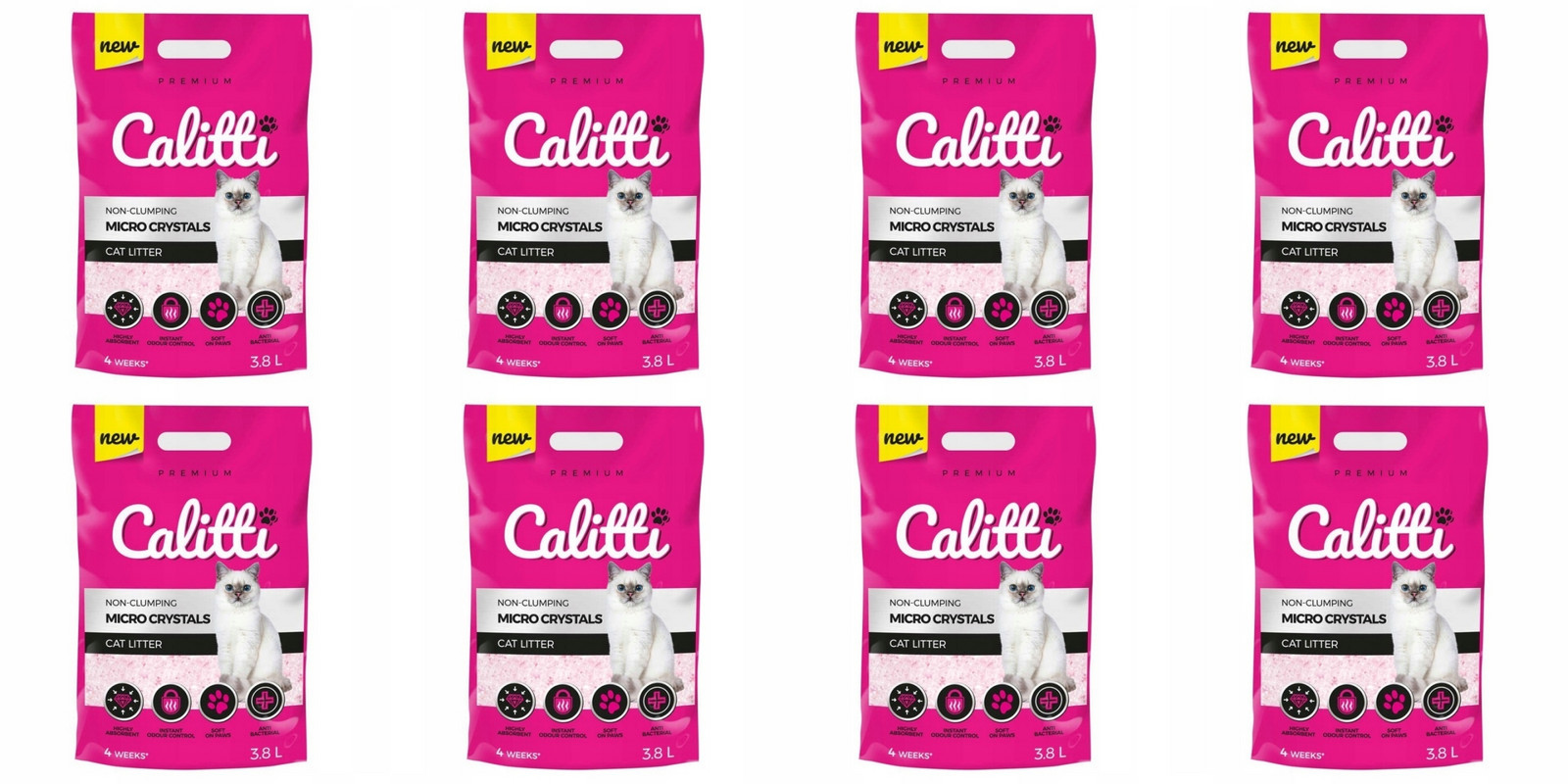 Calitti Micro Crystals Silkonové Stelivo 8 x 3,8l