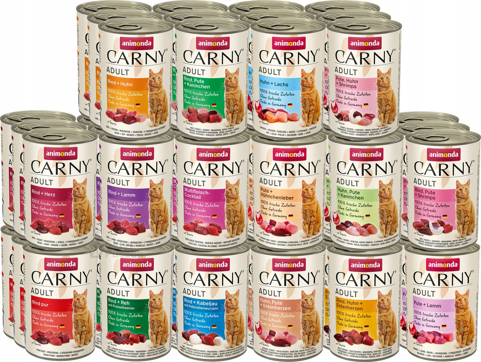 Animonda Carny MIX základních příchutí plechovka Set 48x400g