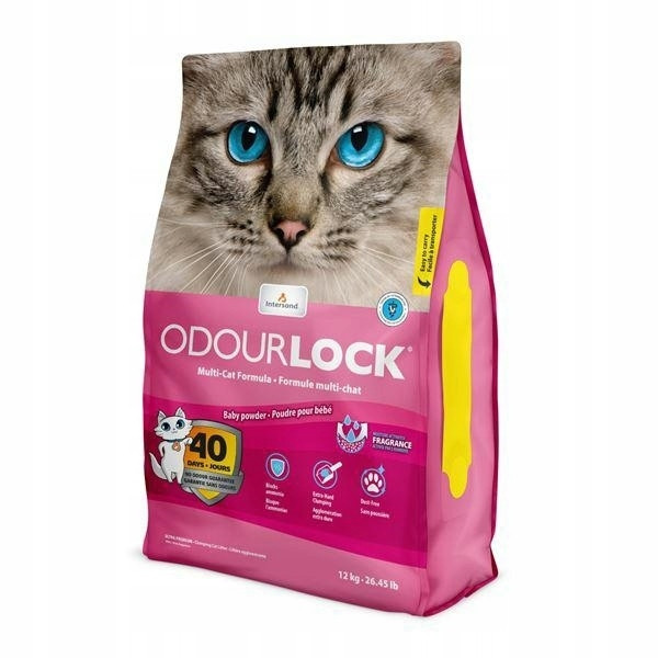 Intersand Catlitter Odor Lock Dětský Prášek 12KG