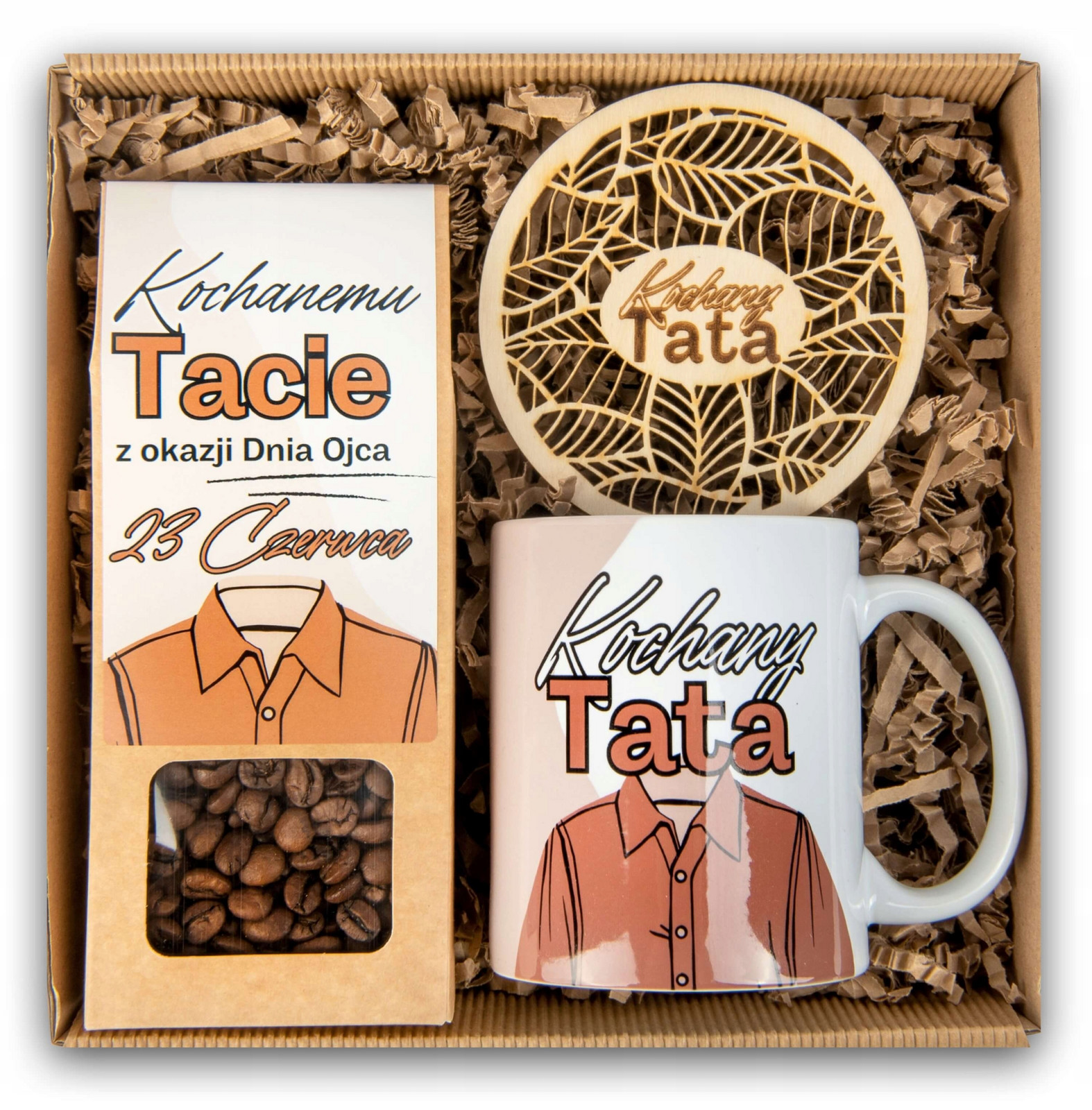 Dárkový koš Pro Taty hrnek kávová podložka