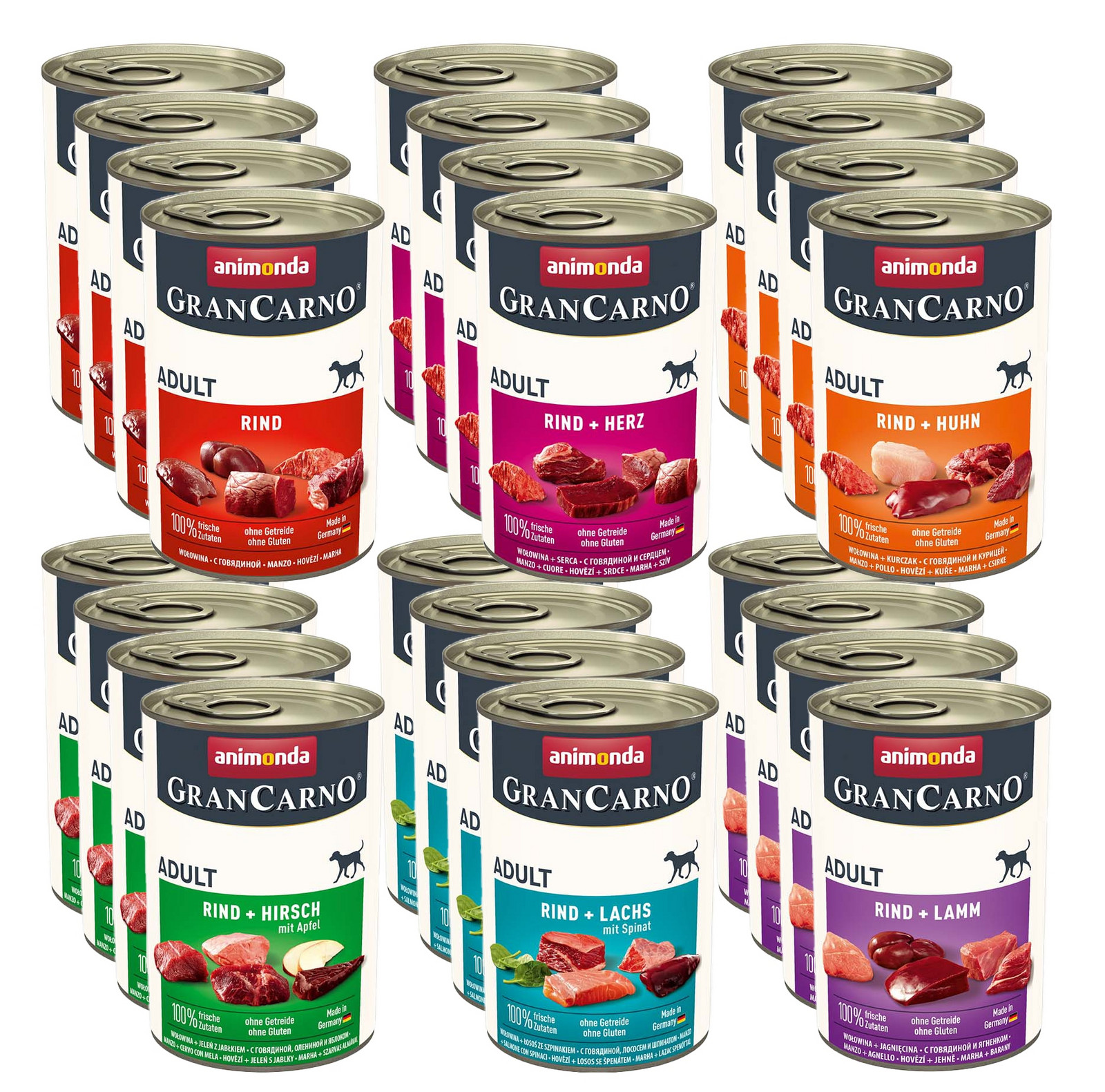 Animonda Pes GranCarno Adult 400g Set 20+4 Bonus