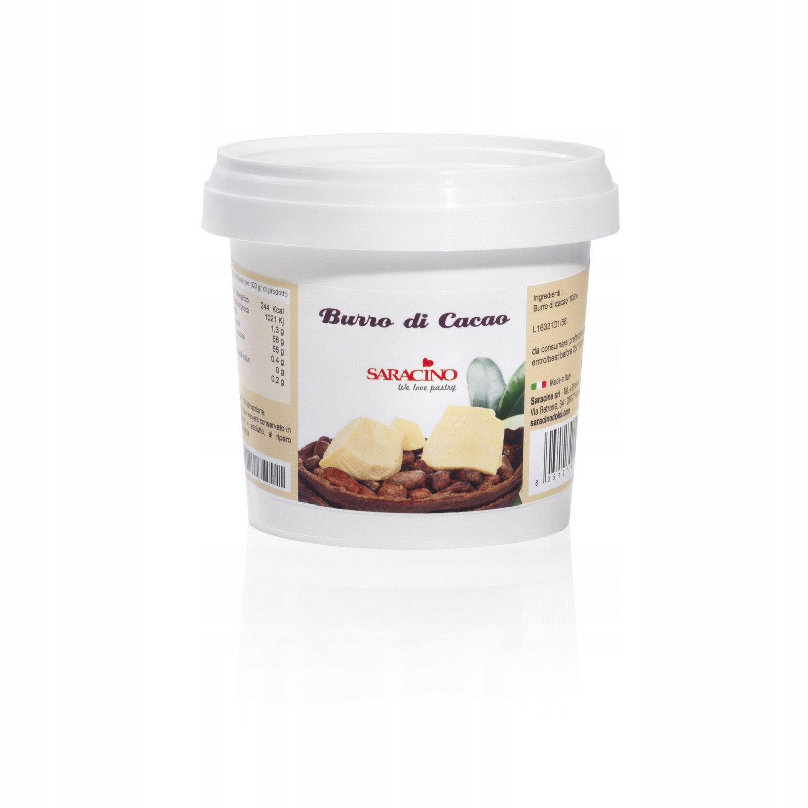 Kakaové Máslo Saracino 200 g Pro Čokoládové Malování Cocoa Butter