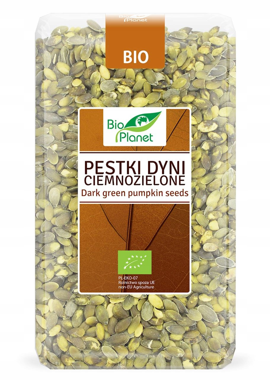 Dýňová Semínka Tmavě Zelená Bio 1 kg Bio Planet