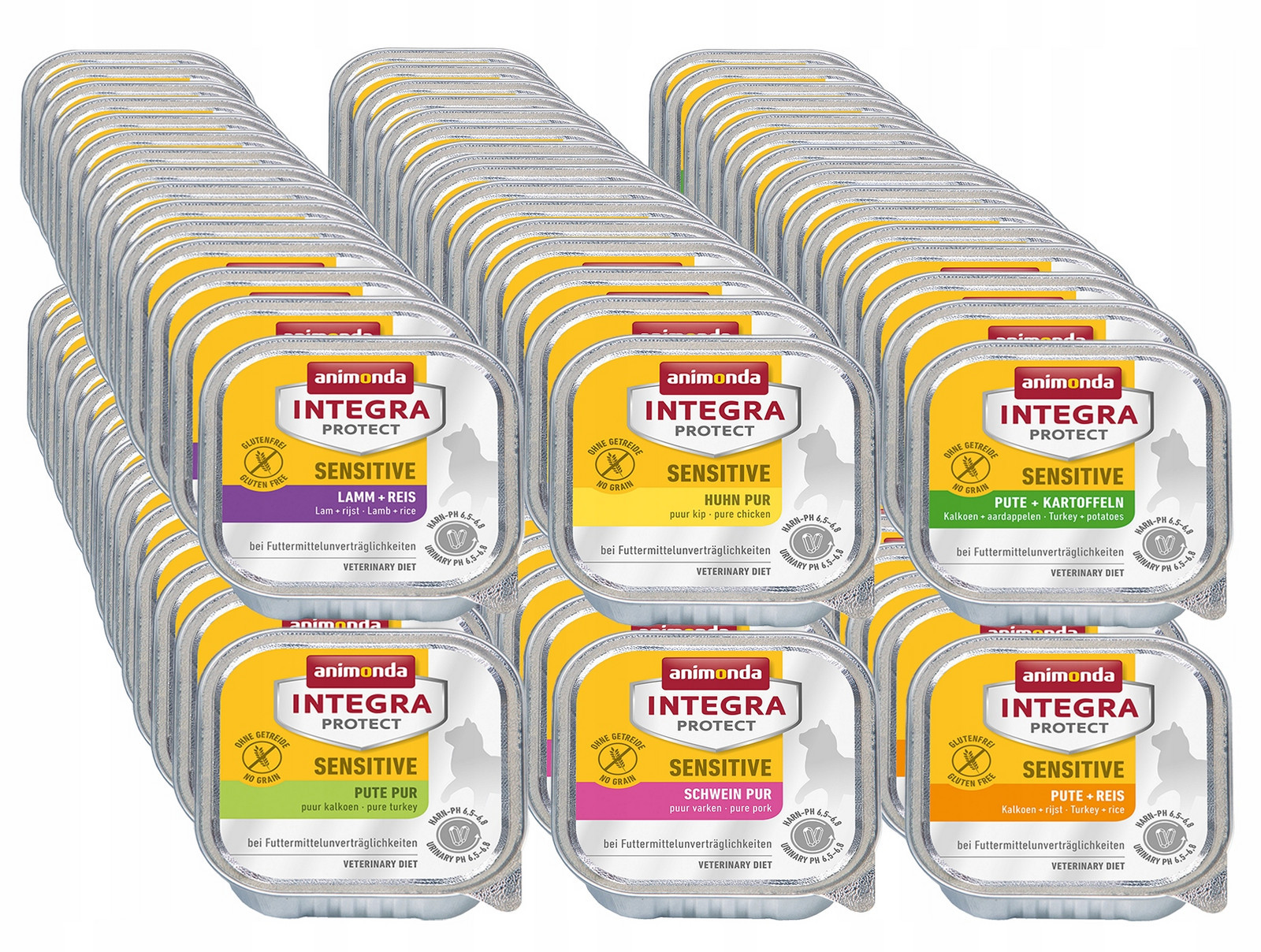 Animonda Integra Sensitive (potravinová přecitlivělost) 96x100g mix chutí