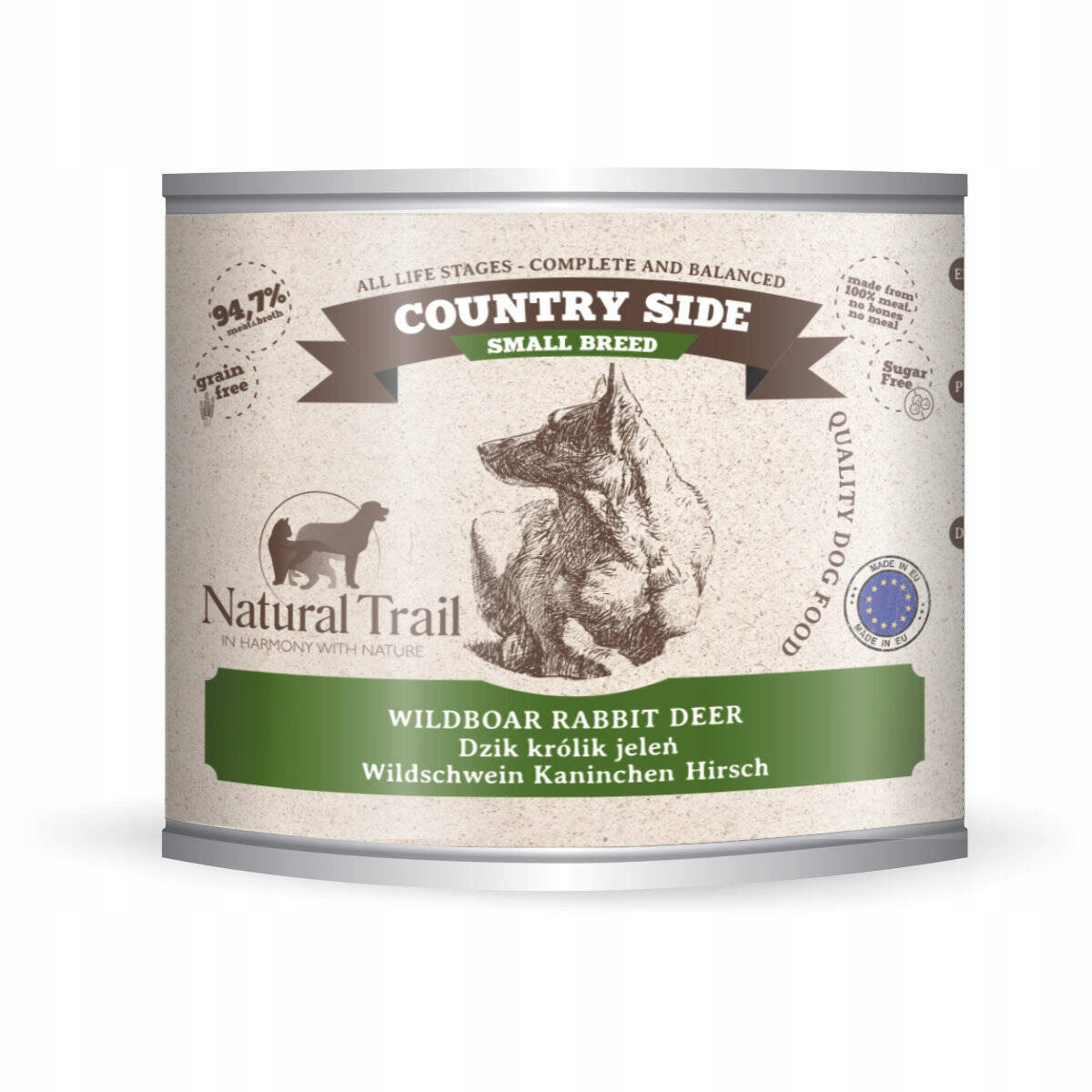 Natural Trail Vlhké Krmivo Pro Psy Malých Plemen Divočák A Králík 12x200 G