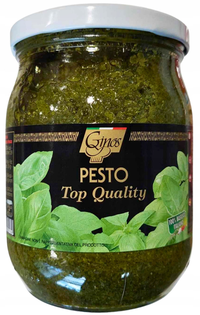 bazalkové pesto 510g Ginos italské bazalkové pesto velká dóza