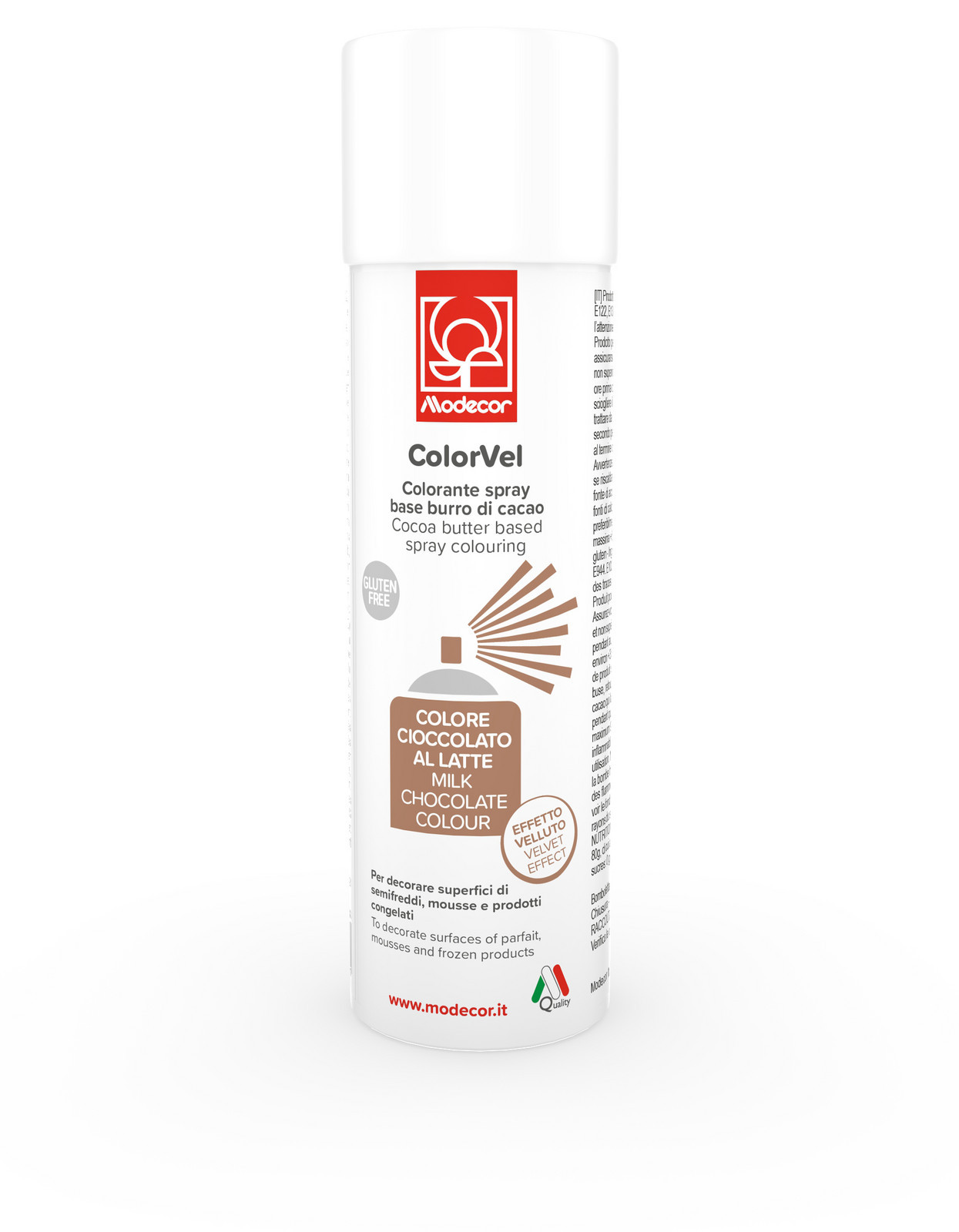 Semiš ve spreji tmavě hnědý Colorvel Spray 250ml Cioccolato Fondente Modecor