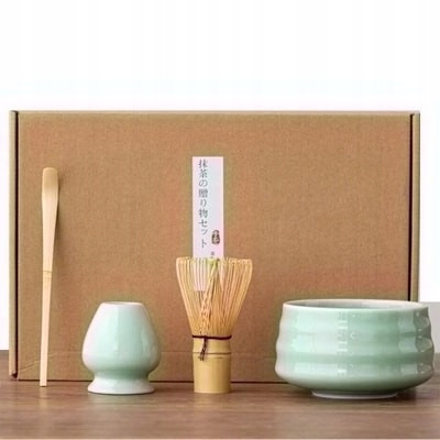 Bambusový Dárková Sada Na Čaj Matchy Chashaku Šlehací Metla Lžíce