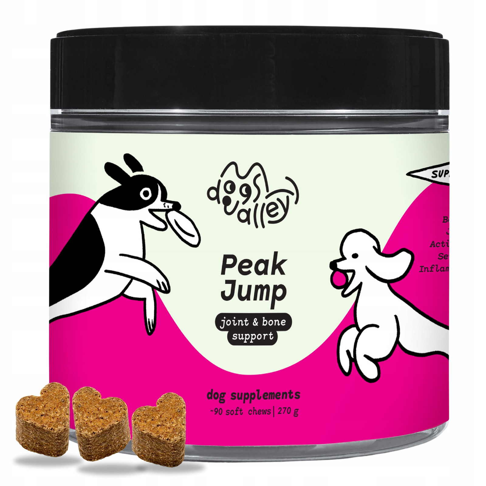 Doplňky pro psa Kosti Klouby Aktivita pro seniory Msm Vitamíny 90ks