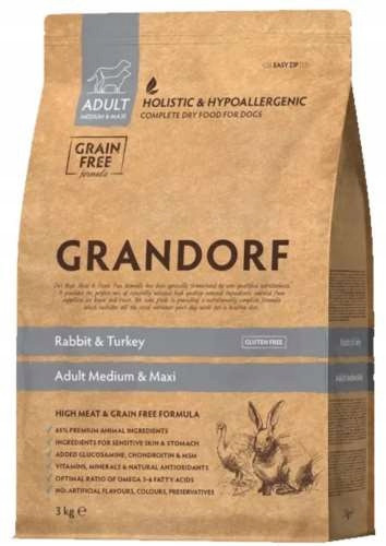 Grandorf Dog Rabbit & Turkey Medium & Maxi 3kg
