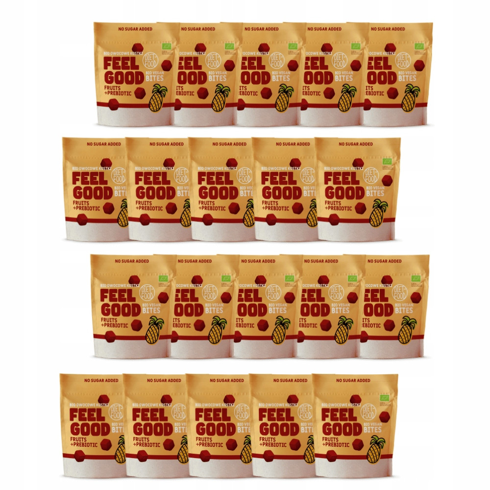 20x Bio Vegan Bites Feel Good s prebiotiky 120 g