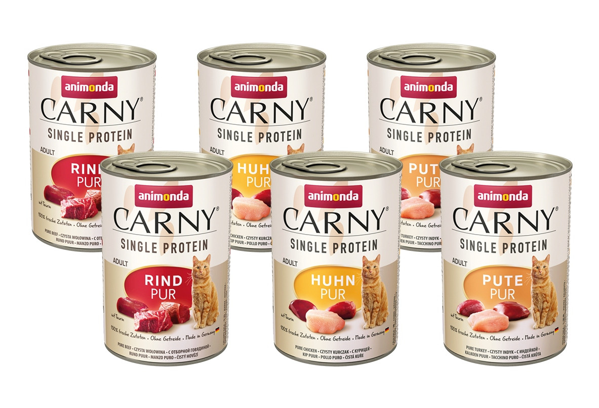 Animonda Kočka Carny Single Protein Adult konzerva 6x400g mix chutí