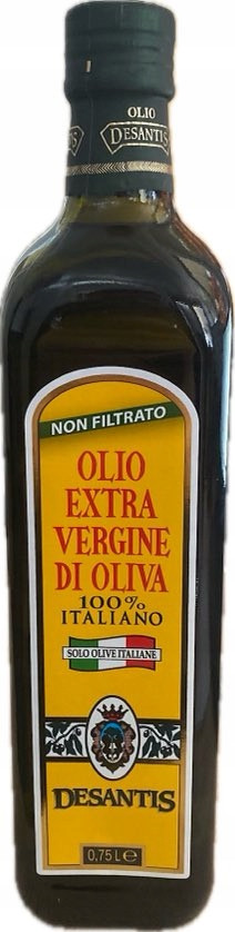 Olivový olej nefiltrovaný Extra Vergine 750ml Desantis 100% Italiano