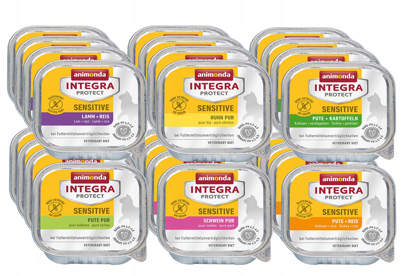 Animonda Integra Sensitive (potravinová přecitlivělost) 24x100g mix chutí