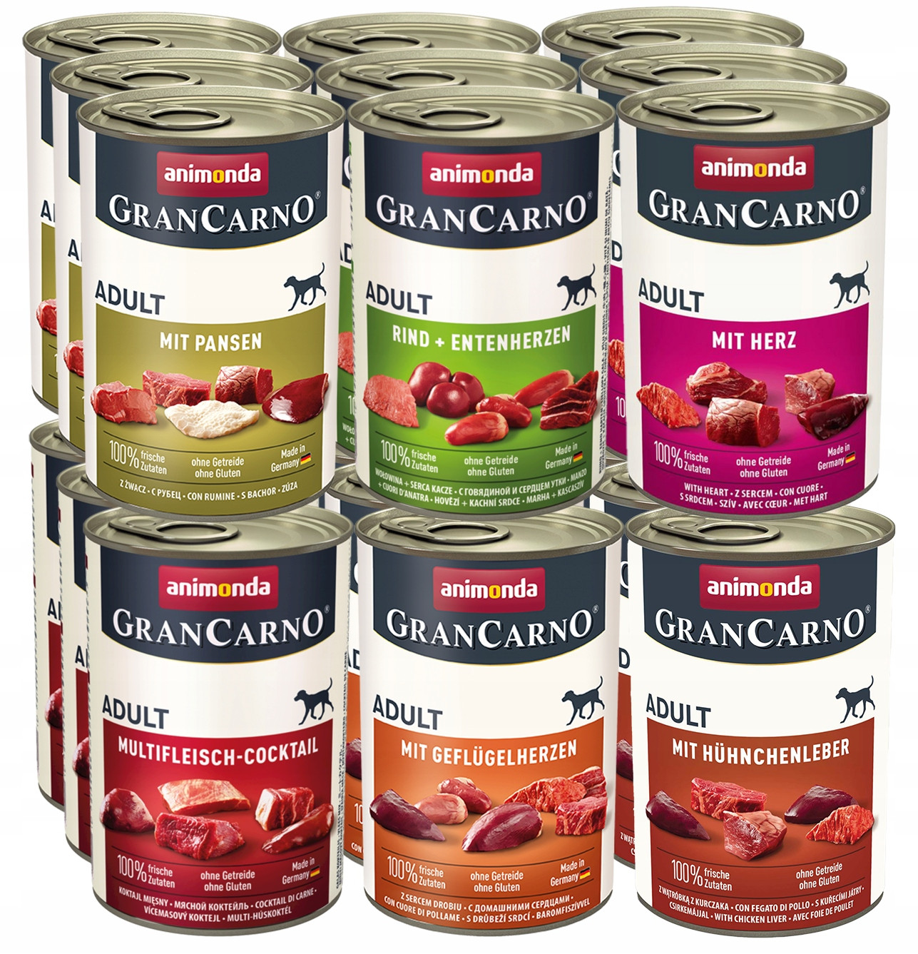 Animonda Pes GranCarno Adult Set MIX 6 příchutí s Droby 18x400g