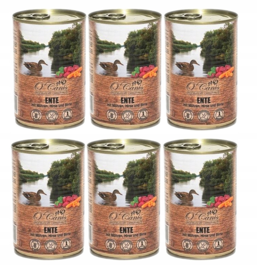 O'Canis konzerva pro psa,Kachna mrkev 6x400g