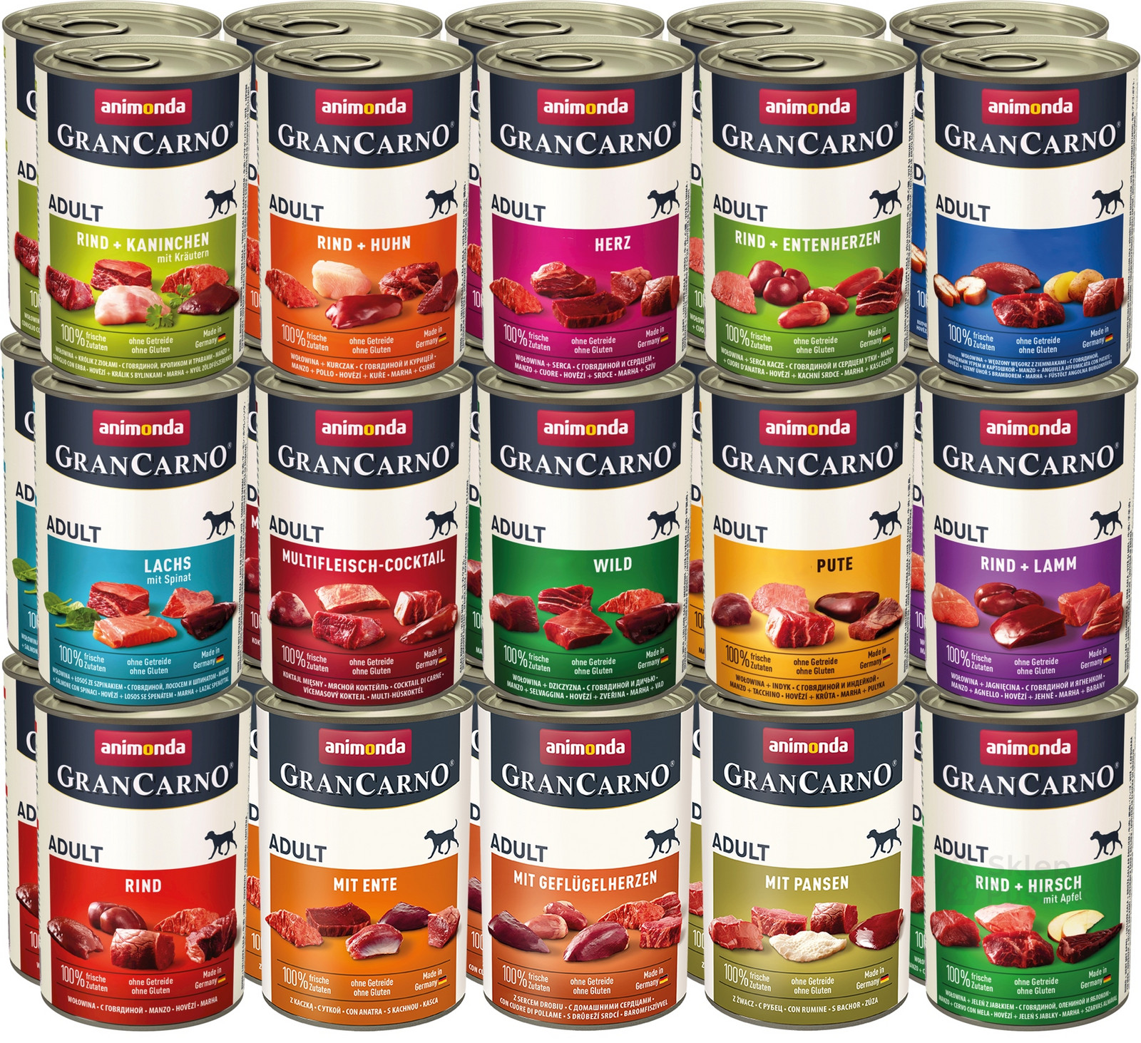 Animonda GranCarno MIX pod. příchutí Set 400g x30