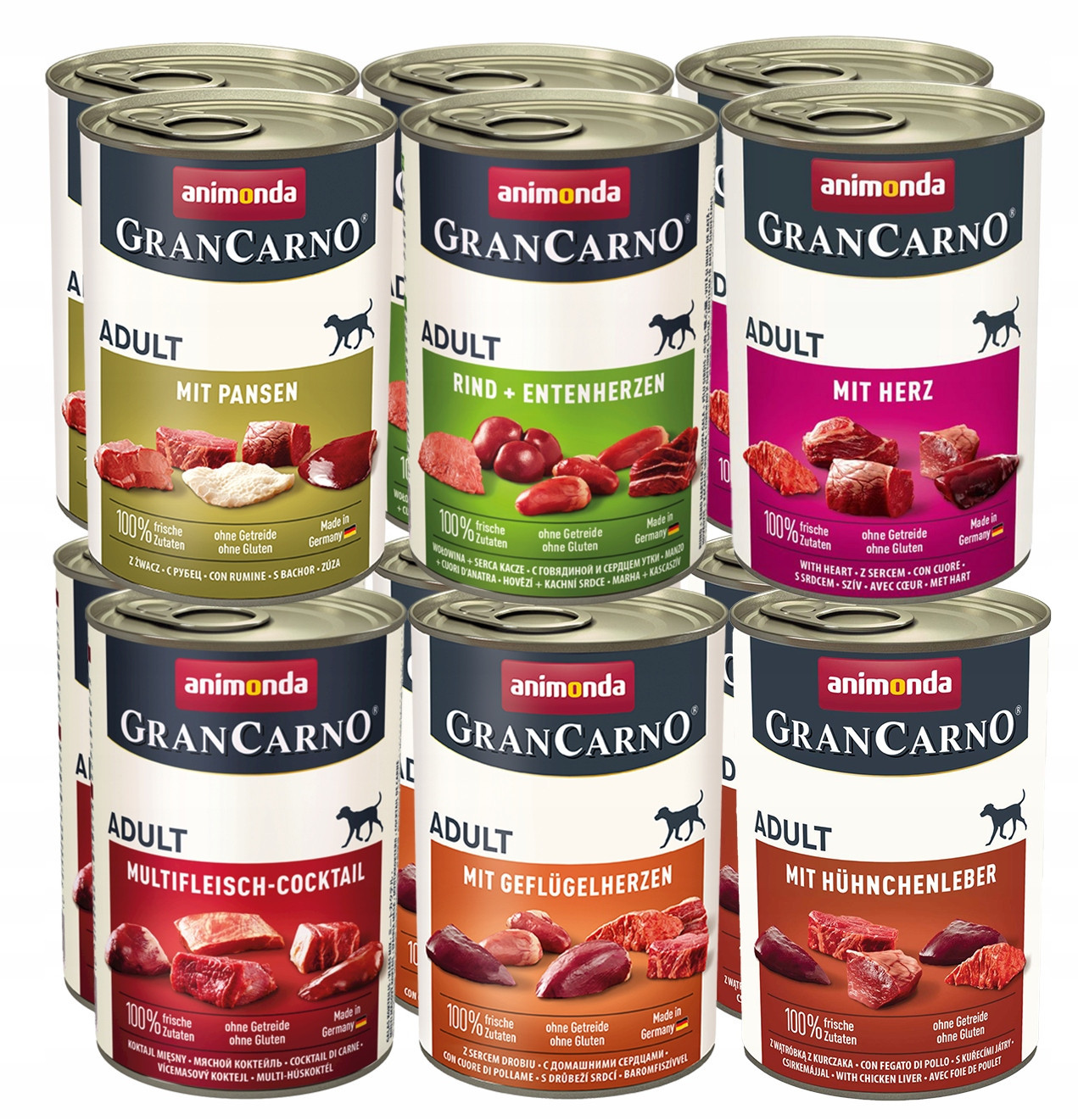 Animonda Pes GranCarno Adult Set MIX 6 příchutí s Droby 12x400g