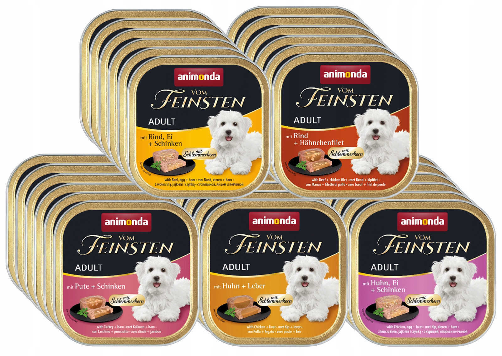 Animonda vom Feinsten S Nádivkou pro Gurmány Adult Set 30x150g MIX