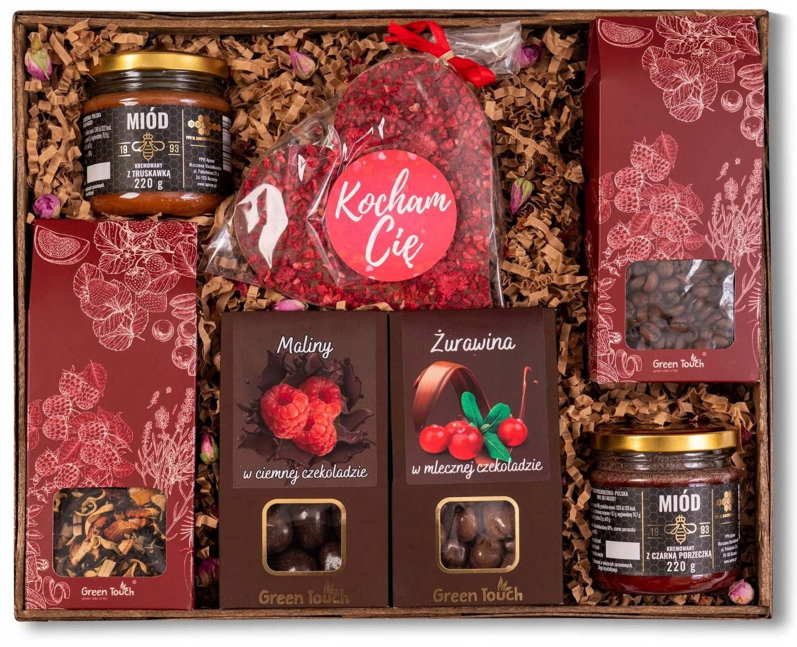 Dárkový Koš Set Čaj Káva Sladkosti Medy Krémované přírodní