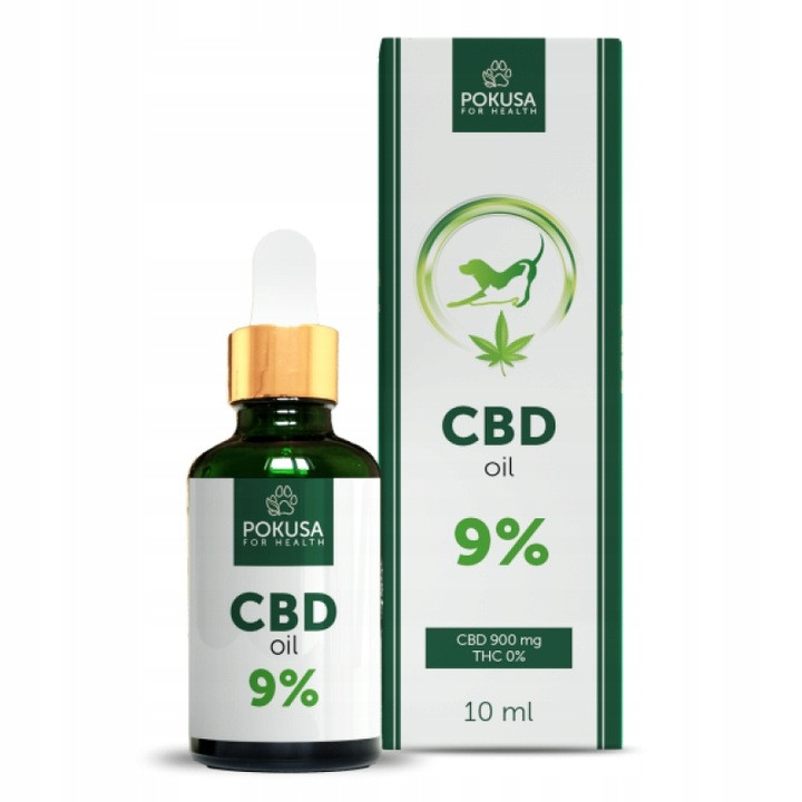 Pokusa Cbd olej pro psa a kočku v Lososovém oleji 9% 10ml
