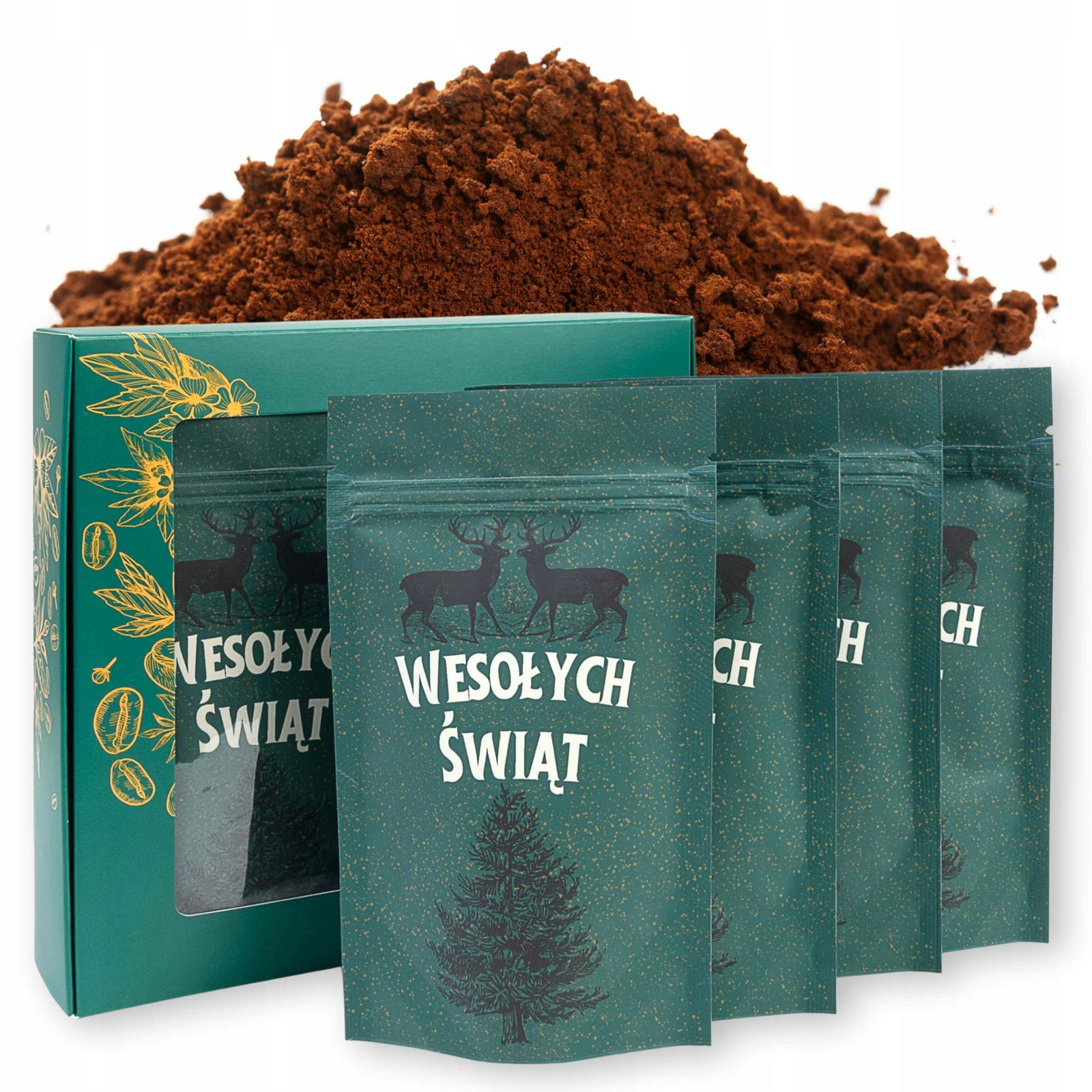 Sada vánočních Káv mletá káva vánoční jako dárek 400 g krabička