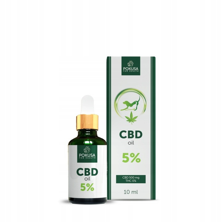 Pokusa Cbd olej pro psa a kočku v Lososovém oleji 5% 10ml