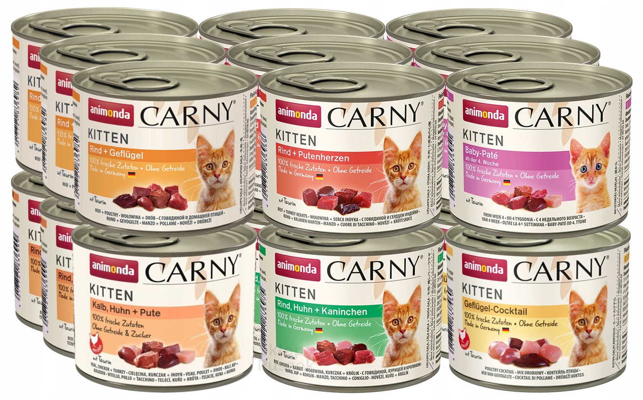 Animonda Kočka Carny Kitten mix chutí plechovka Set 24x200g