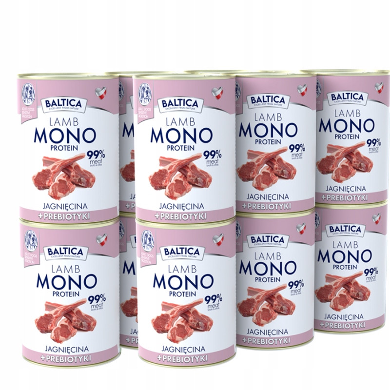Baltica Mono Jehněčí s prebiotiky 12x400g monoproteinová