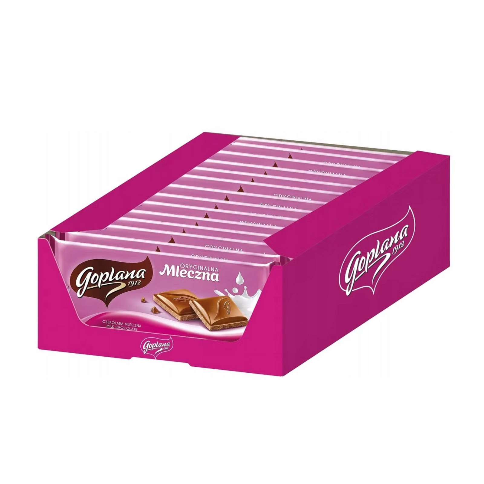 Sada Originální Čokoláda Goplana Klasická mléčná 90g 20 kusů