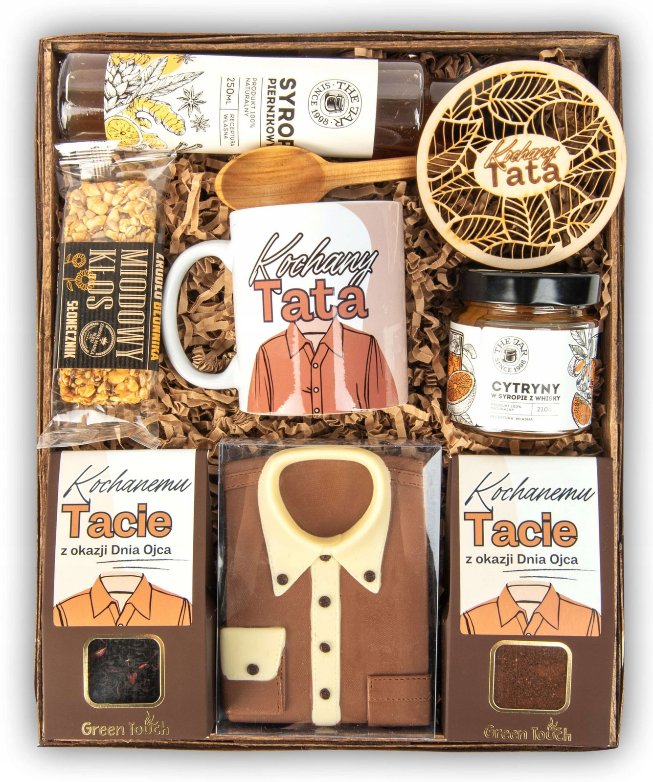 Dárkový koš Den otců pro tatínka hrnek sladkosti