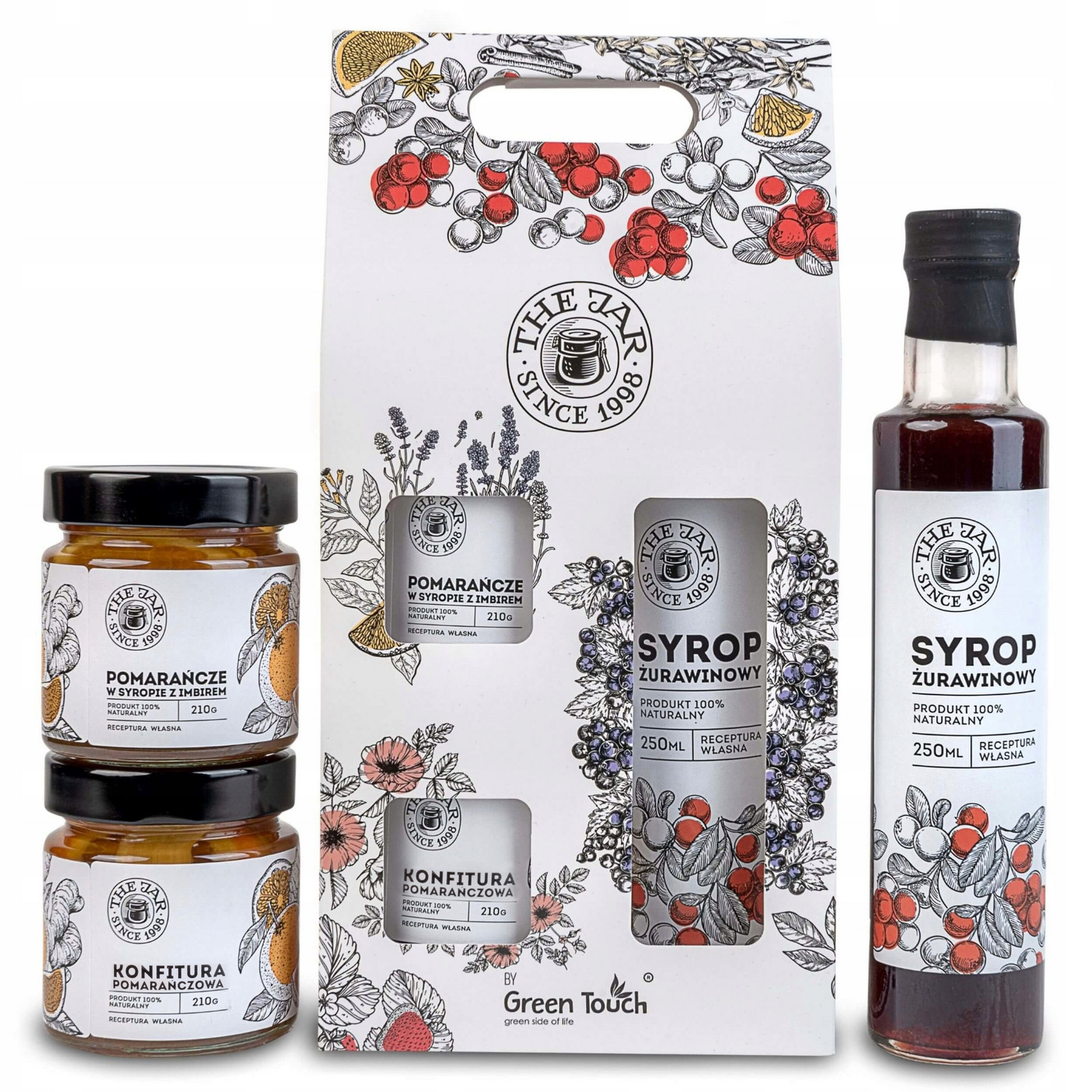 Dárková sada Pomerančové zavařeniny v krabičce box na dárek premium