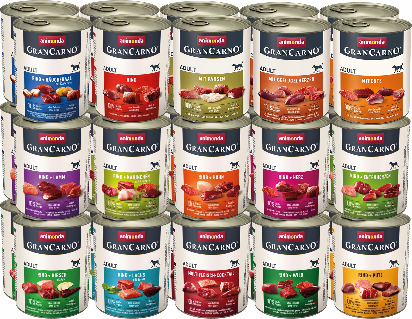 Animonda GranCarno MIX základních příchutí Set 800g x30