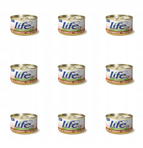 Life Cat Plechovka 85g Tuňák Sýr 9ks