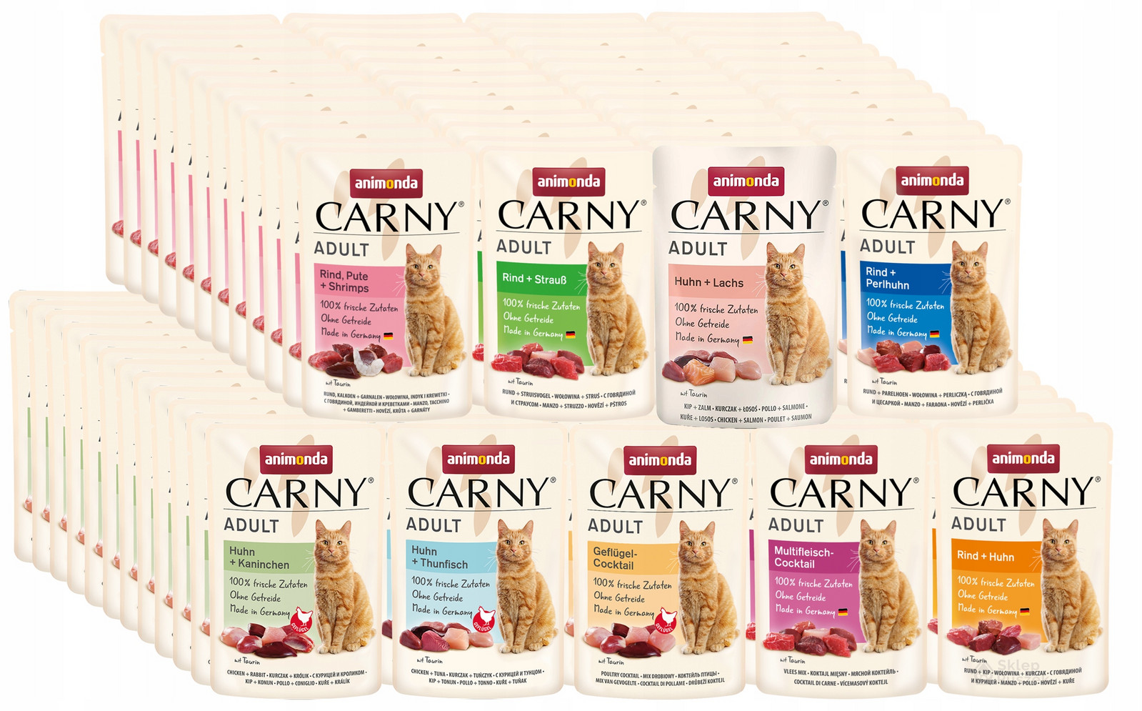 Animonda Carny Adult – MIX všech příchutí 108x85g kapsička