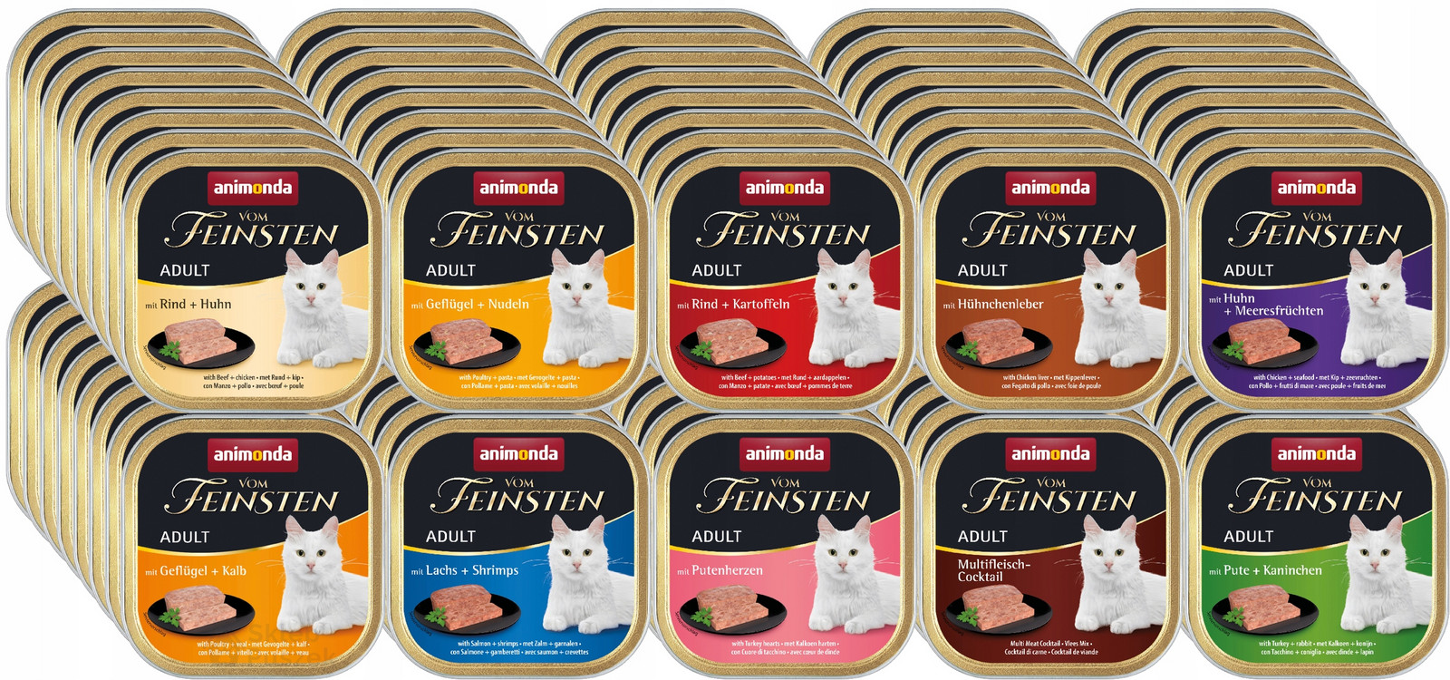 Animonda vom Feinsten Adult 80x100g MIX základních příchutí