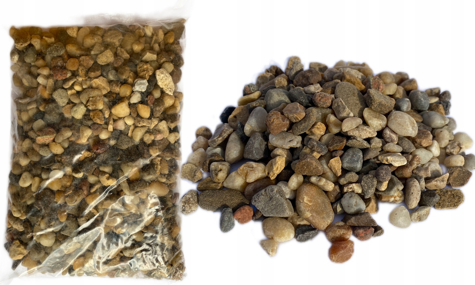 30 Kg Stelivo Říční Štěrk Kamínky Akvárium 4-10 mm