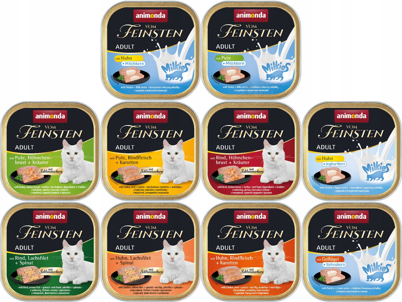 Animonda Kočka vom Feinsten Milkies tác Set 20x100g